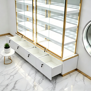 Vetrina Espositiva per Gioielli di Lusso Ecologica con LED, in Legno, Dimensioni e Colore Personalizzabili per Gioiellerie, Banco in Vetro Resistente - Product Image 5
