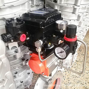 Factory Direct Sales DN100 Single/Dual Flange Aluminum Alloy Plate Butterfly Valve for <b>Cement</b> Mixing Plants Dust Regulating - Product Image 2