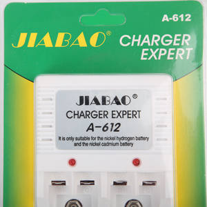 <span class=keywords><strong>JIABAO</strong></span> A-612 220 В для 1,2 В перезаряжаемый AA/AAA/9 В Nimh/Nicd аккумулятор зарядное устройство 4 слота зарядное устройство адаптер - Product Image 4