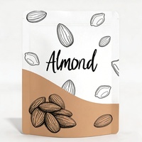 Sac en papier kraft biodégradable de qualité alimentaire, pochette autoportante, logo personnalisé, fermeture éclair, recyclable, revêtement PLA, emballage alimentaire biologique