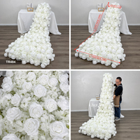 DKB Promotion Exceptionnelle : Chemin de Table Élégant en Fleurs Artificielles pour Décoration de Table de Mariage Minimaliste - Fournisseur en Gros
