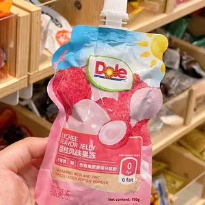 Gelatina de Colágeno con Sabor a Uva Verde, Naranja y Lichi <span class=keywords><strong>Dole</strong></span>, Pudín de Golosina para Niños, 150 g, Dulce - Product Image 5