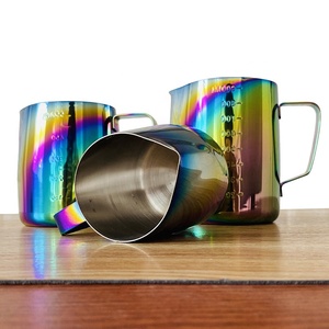 304 in acciaio inossidabile Color arcobaleno brocca per Latte 600 ML Latte Latte Art tazza da caffè macchina macchina per schiumare brocca 600 Ml(20 OZ) - Product Image 4