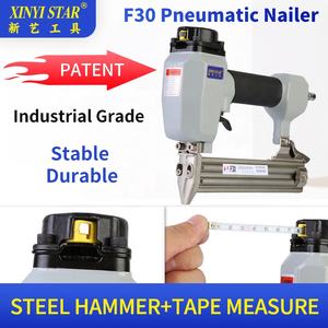 Pistola de Clavos Neumática XINYI F30, Clavadora Neumática para Trabajos en Madera OEM 18GA, Grapadora para Tapicería y Madera, Herramienta para Fabricación de Muebles - Product Image 2