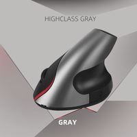 JERTECH JR321 Mouse Gaming, Mouse mikro USB antarmuka PC dengan tali tangan kotak hadiah dapat diisi ulang vertikal nirkabel ergonomis