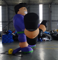 Publicité extérieure gonflables clubs de fitness GYM promotion géant gonflable fitness muscle homme modèle ballon personnage de dessin animé