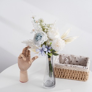 Bouquet de fleurs artificielles en rose Xiumu pour décoration de mariage et de maison CF01305 - Product Image 2