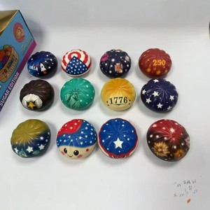 Jouet anti-stress en silicone en forme de petits pains à rebond lent, édition spéciale 250e anniversaire des États-Unis 2026, pour enfants et jeunes - Product Image 2