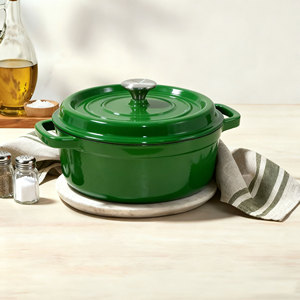 Ensemble de casseroles <span class=keywords><strong>en</strong></span> <span class=keywords><strong>fonte</strong></span> émaillée, best-seller, résistant à la chaleur, facile à nettoyer, avec poignée, pour la cuisine quotidienne - Product Image 2