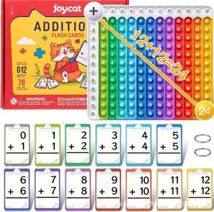 Juguete Educativo Transfronterizo de Matemáticas, Tarjetas de Memoria Flash para Sumas, Restas, Multiplicaciones y Divisiones, Juego de Tarjetas para Niños de 6+ Años - Product Image 6