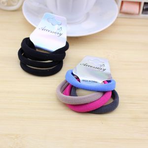 Seamless Towel <b>Ring</b> Hair Ties 25x6cm High Elasticity Fabric Daily Use One Card Four Colors - Product Image 4