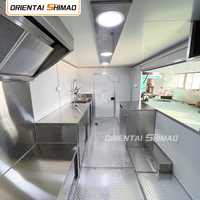 Remolque de Comida Móvil Comercial Totalmente Equipado 4M Taco Street, Construcción de Fibra de Vidrio, para Snacks, Dulces y Papas Fritas