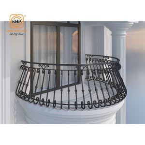 Rampe de balcon en fer forgé galvanisé de qualité supérieure, anti-corrosion KHP pour usage résidentiel et villéien, fournisseur de haute qualité - Product Image 5
