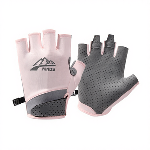 Guantes Deportivos Personalizados de Medio Dedo para Mujer, de Poliéster, Antideslizantes, para Ciclismo, Gimnasio, Fitness, Culturismo y Levantamiento de Pesas - Product Image 4