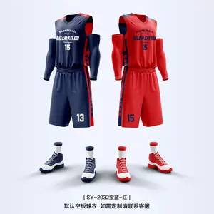 OEM Blank Latest Sublimation Jersey Basketball Print Color Red Dresses Plus Size Design Logo Custom Reversible Basketball Jersey
