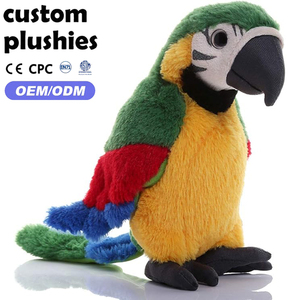Peluche de Loro Realista Multicolor Verde <span class=keywords><strong>Rojo</strong></span> <span class=keywords><strong>Azul</strong></span>, Juguete de Pájaro Súper Suave, Muñeco de Peluche, Regalos para Niños, 9.8 Pulgadas - Product Image 1