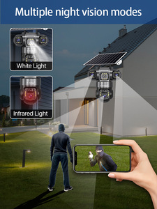 Système de vidéosurveillance solaire extérieur avec carte SIM 4G, <span class=keywords><strong>WiFi</strong></span>, 9MP, IP66 étanche, transmission sans fil 20 km, kit caméra solaire - Product Image 4