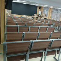 Le fabricant produit des coussins de siège en bois pour les pieds en alliage d'aluminium tables d'écriture pliables chaises de salle de classe pour étudiants bureaux et chaises