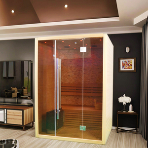 Mini <span class=keywords><strong>Sauna</strong></span> Interior Tradicional para 2 Personas con Control <span class=keywords><strong>WIFI</strong></span>, Cuartos de Spa, Calentamiento Rápido y Bajo Consumo de Energía - Product Image 2