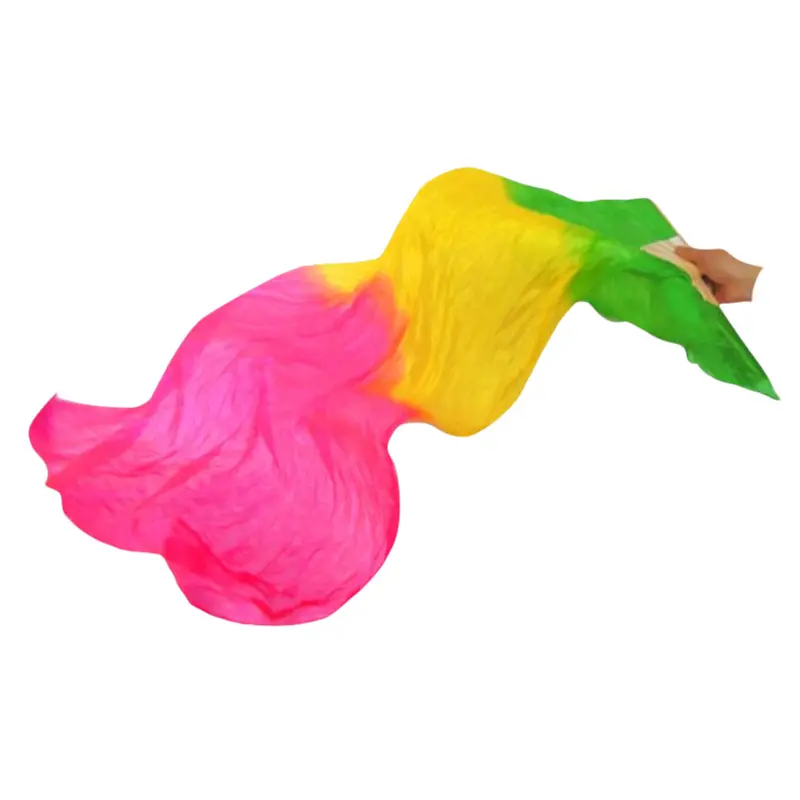 Mix Colors Adults or Kids Size Belly Dance Polyester Fan Veils for Stage Performance OEM Service Acceptable