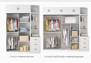 Moderne Simple <span class=keywords><strong>Porte</strong></span> <span class=keywords><strong>Coulissante</strong></span> Location Chambre Chambre Armoire <span class=keywords><strong>Largeur</strong></span> <span class=keywords><strong>120</strong></span> <span class=keywords><strong>cm</strong></span> - Product Image 2