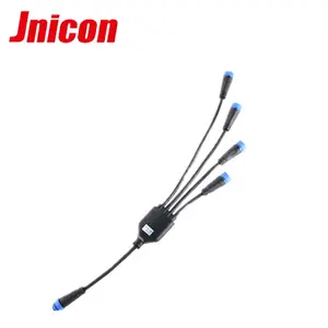 Jnicon 공장 맞춤형 식물 성장 조명 Y 유형 1 ~ 4 남성 여성 전기 와이어 커넥터 방수 2 핀 케이블 스플리터