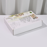 Caja de Envío Personalizada al por Mayor con Impresión Morada en Ambos Lados y Logotipo, Caja de Embalaje de Papel Corrugado con Impresión a Color