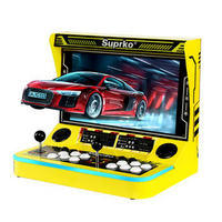 Console de jeu rétro Pandora tout-en-un 21 pouces pour la maison, grand centre de jeux 2D, borne d'arcade de combat de bureau pour deux joueurs, à monnayeur