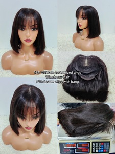 Letsfly Raw Vietnamese Hair Super Double Drawn 4x4 13x4 Lace <b>Front</b> <b>Wigs</b> 12A Hight Quality Human Hair <b>Wigs</b> for Black Women - Product Image 6