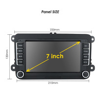 Navigation GPS Android universelle 7 pouces pour voiture MP5 Caméra de recul pour Bluetooth CarPlay sans fil 1 an pour tableau de bord Volkswagen