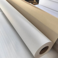 Rouleau de toile polyester compatible avec les imprimantes à jet d'encre, 115 g/m², blanc mat, imperméable, support d'impression numérique
