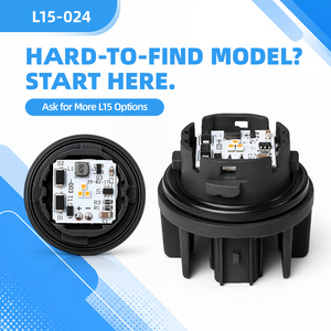 Luz Trasera LED de Repuesto para Automóvil, Tipo Enchufe Ámbar de 2 Pines, Carcasa de Plástico, 760LM, 6.8W, Modelo L15-024 - Product Image 1