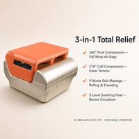 3-en-1 Total Relief Full Wrap 360 °   Masseur de pieds pliable pour soulager la tension et améliorer la circulation sanguine