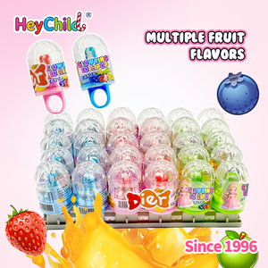 Bonbons en gros, étiquette privée personnalisée, bonbons colorés en forme de bague, bonbons sucrés avec des perles de bonbons, collation adaptée aux enfants, <span class=keywords><strong>saveur</strong></span> de fruits délicieuse - Product Image 5