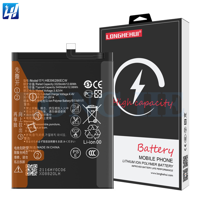 Original Cell Phone Parts HB396286ECW Battery Batteries for Huawei Honor 10 Lite Honor10 Lite Pour P Smart 2019