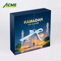Boîte Cadeau Calendrier de l'Avent Luxe 2025, Vide 30 Jours, Compte à Rebours Ramadan et Petit Eid Mubarak pour Enfants