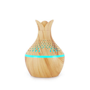 Diffuseur d'arômes creux 300 ml, humidificateur USB portable, purificateur d'air domestique, design vase à pétales - Product Image 2