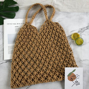 2025 Chine usine approvisionnement <span class=keywords><strong>Crochet</strong></span> à la main épaule sac fourre-tout été plage sac à main - Product Image 2