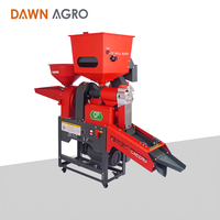 Machine de traitement du riz automatique DAWN AGRO pour usage agricole, capacité de 150 kg/h, équipée d'un mini séparateur de pierres et d'un tamis vibrant