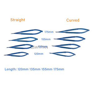 Tesoura para microcirurgia oftálmica de titânio, aço inoxidável, autoclavável, ferramenta dupla para pálpebras - Product Image 5