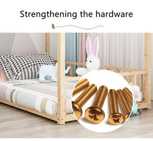 Wooden Tree House <b>Bed</b> in Children <b>Bed</b> Baby Room Furniture - Product Image 6