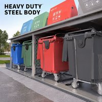 Conteneur en acier à levage hydraulique pour système de collecte des déchets souterrains des communautés résidentielles