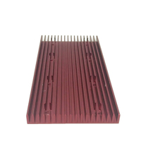Dissipateur thermique en aluminium extrudé anodisé, ailettes de refroidissement à haute conductivité thermique