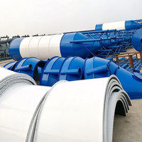 Silo Verticale Elettrico da 150t per Rimozione Polvere, Diametro 3,2m, Altezza 16,5m con Stabilizzatori da 6m per Passaggio Camion Betoniera