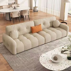 2025 Sofá macio moderno mais recente veludo sala sofás venda quente creme branco sofás para casa Hotel Villa - Product Image 2