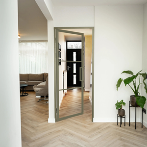 Puerta de Acero de Estilo Industrial para Loft, Ideal para Viviendas Modernas - Product Image 1