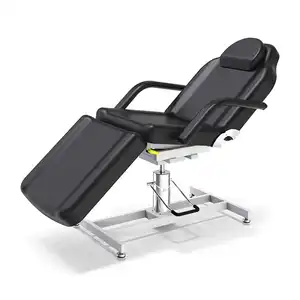 Mesa de belleza mecánica de Katia-A20, silla de belleza, cama hidráulica facial, mesa de masaje hidráulico, color negro