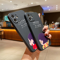Étui de téléphone de luxe à transfert thermique Cartoon Maruko Xiao Xin pour iPhone 13 Série