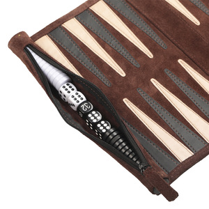Offre Spéciale : Plateau de Rangement pour <span class=keywords><strong>Jeu</strong></span> de Backgammon en Daim Enroulable – Vente en Gros Usine - Product Image 4