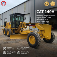 Niveleuse à moteur d'occasion CAT 140H de bonne qualité du Japon, niveleuse à moteur Caterpillar CAT 140H 140G 14G 12G d'occasion à vendre